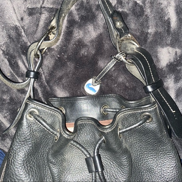 Dooney & Bourke Black Drawstring purse - Picture 3 of 8